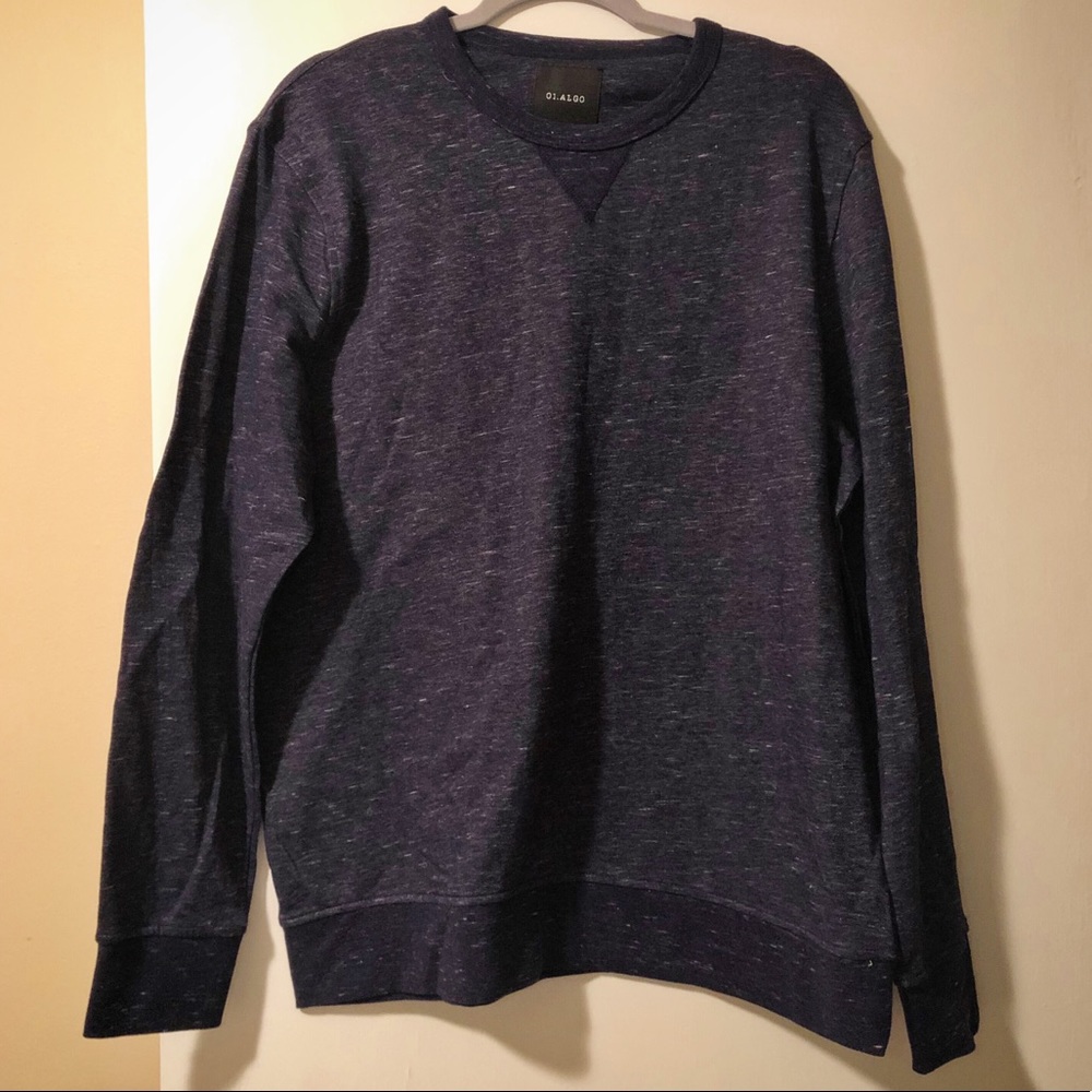 01.Algo Navy Heathered Sweatshirt